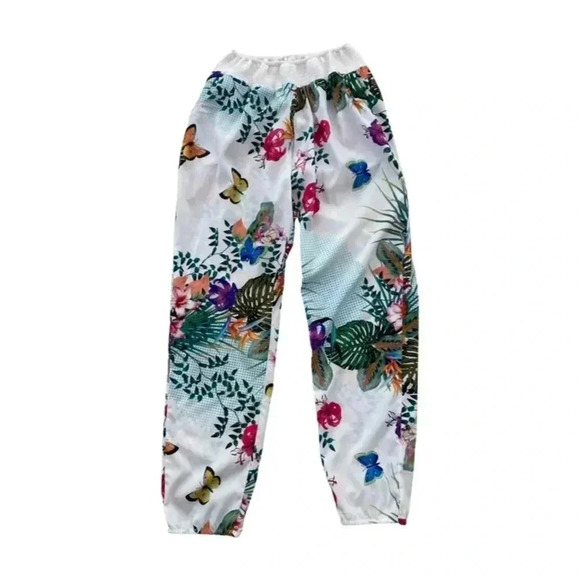 Liu Jo Butterfly Print Beachwear Pants Size L - Picture 1 of 4